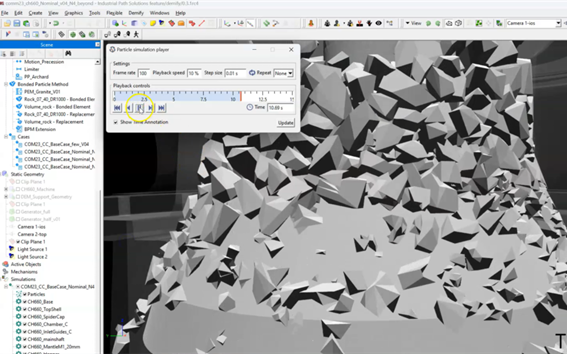 DEM simulation of a cone crusher including resolved particle fracture