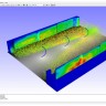 Simulation of particle filtering in an electrostatic precipitator.