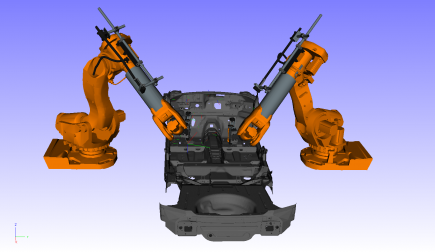 A typical application of robot dynamics